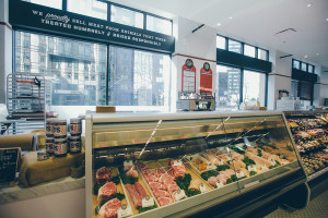 The Market interior store signage