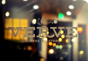 Verve Coffee Roasters logo on window