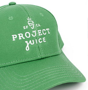 Project Juice embroidered hat
