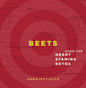 Project Juice brand pattern - beets