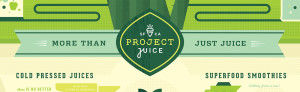 Project Juice wall logo detail