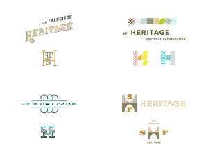 SF Heritage logo explorations