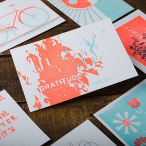 CDA Gratitude letterpress cards set