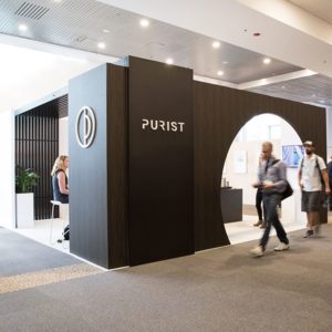 Purist trade show booth