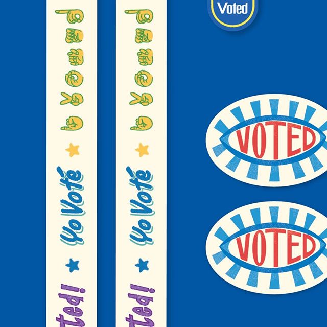 Are you planning on voting? We hope you are! If you pledge to vote through the link in our bio, we’ll send you a free sheet of stickers, specially designed by us. #votewithchendesign